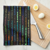 London Text Design I Kitetücher Handtuch (Viertel Falte)