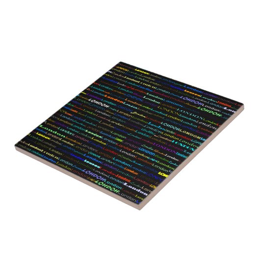 London Text Design I Tile Fliese (Seite)