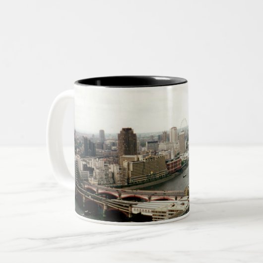 London Thames Landscape Zweifarbige Tasse (Vorderseite Links)