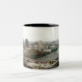 London Thames Landscape Zweifarbige Tasse (Mittel)