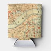 London Thames Vintage Karte Dosenkühler (Vorderseite)