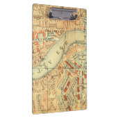 London Thames Vintage Karte Klemmbrett (Rechts)