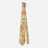 London Thames Vintage Karte Krawatte (Vorderseite)