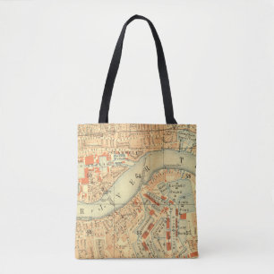 London Thames Vintage Karte Tasche