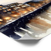 London-The Shard (D), Wasserfarbe Poster (Ecke)