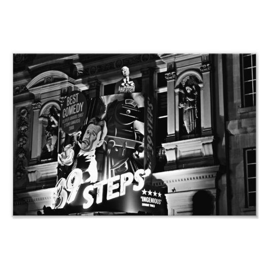 London Theater Piccadilly (1843 B&W) Fotodruck (Vorne)