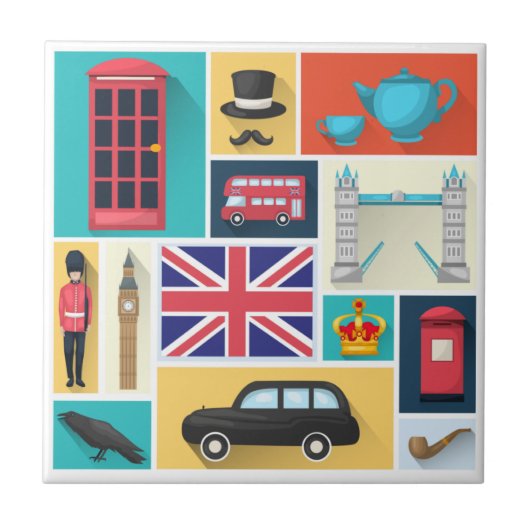 London-Thema Fliese (Vorderseite)