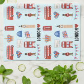 London Theme Kitchen Teetuch Geschirrtuch (Gefaltet)