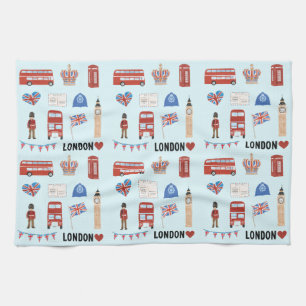 London Theme Kitchen Teetuch Geschirrtuch