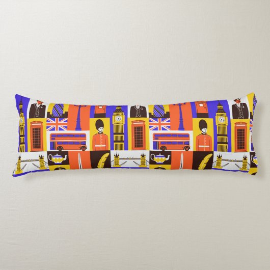 London Themed Body Pillow Seitenschläferkissen (Vorderseite)