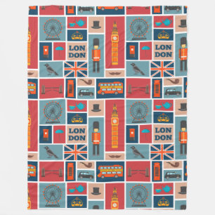London Themed Fleecedecke
