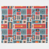 London Themed Fleecedecke (Vorderseite (Horizontal))