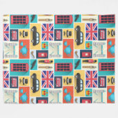 London Themed Fleecedecke (Vorderseite (Horizontal))