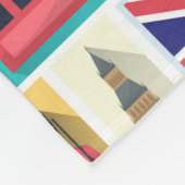 London Themed Fleecedecke (Ecke)