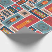 London Themed Geschenkpapier (Ecke)