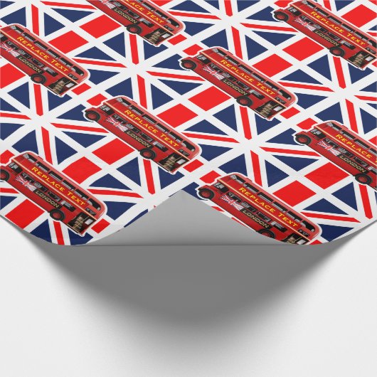London Themed Geschenkpapier (Ecke)