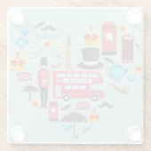 London Themed Glasuntersetzer (Rückseite)