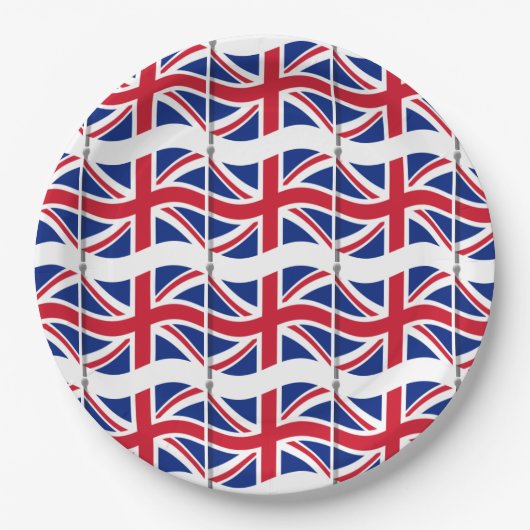 London Themed Party Union Jack Paper Teller (Vorderseite)