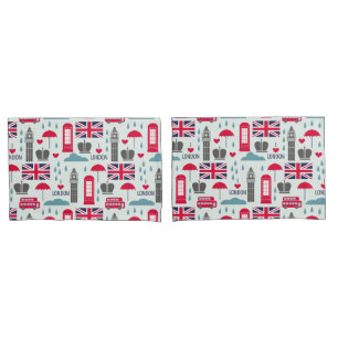 London Themed Pillow Case Kissenbezug
