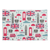 London Themed Pillow Case Kissenbezug (Rückseite-Rechts)