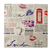 London Themed Seamless Pattern mit Telefonkabinen