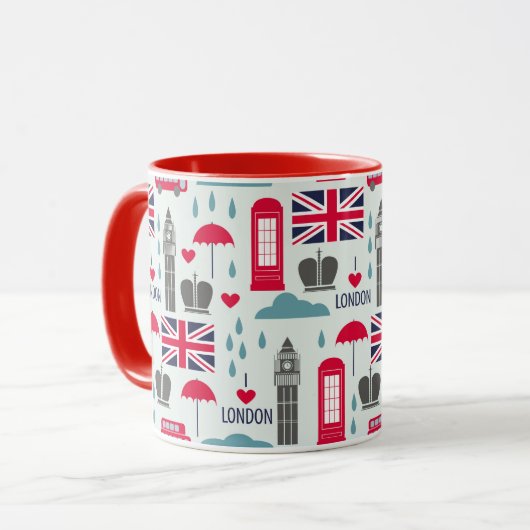 London Themed Tasse (Vorderseite Links)