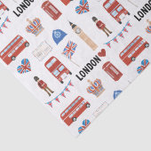 London Themed Tissue Paper | London Themed Gift Seidenpapier (Detail)