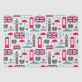 London Themed Tissue Paper Seidenpapier (Vorderseite)