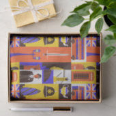 London Themed Tissue Paper Seidenpapier (Geschenk)