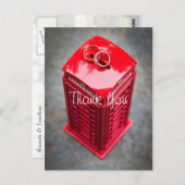 London Themed Wedding fügen Sie Ihr Foto Vielen Da Postkarte (Vorne/Hinten)