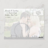 London Themed Wedding fügen Sie Ihr Foto Vielen Da Postkarte (Rückseite)