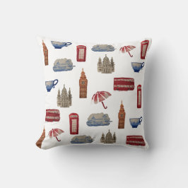 London Throw Pillow Kissen