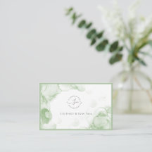 London Tine Watercolor Business Card