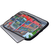 London to Lewisham Red Double decker Bus UK Laptopschutzhülle (Vorne Knopf)