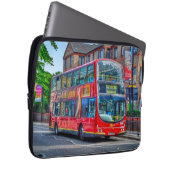 London to Lewisham Red Double decker Bus UK Laptopschutzhülle (Vorne Rechts)