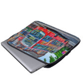 London to Lewisham Red Double decker Bus UK Laptopschutzhülle (Vorne Knopf)