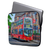London to Lewisham Red Double decker Bus UK Laptopschutzhülle (Vorderseite Links)