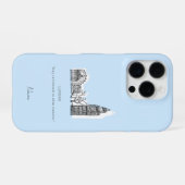 London Tone Sketch iPhone Case Hülle (Rückseite (Horizontal))