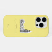 London Tone Sketch iPhone Case Hülle (Rückseite (Horizontal))