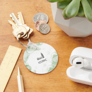 London Tone Watercolor Schlüsselanhänger