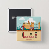 London Tourismus Button (Vorne & Hinten)