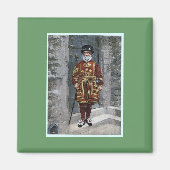 London Tower Beefeater Magnet (Vorne)