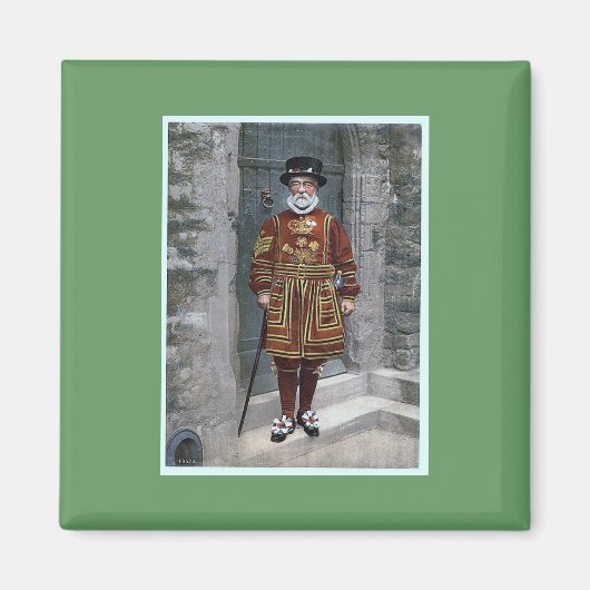 London Tower Beefeater Magnet (Vorne)