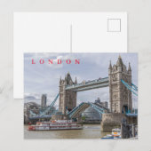 London Tower Bridge - Ansichtskarte Postkarte (Vorne/Hinten)