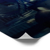 London Tower Bridge at Blue Night Poster (Ecke)