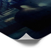 London Tower Bridge at Blue Night Poster (Ecke)