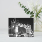 London Tower Bridge bei Nacht Postkarte (Stehend Vorderseite)