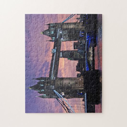London Tower Bridge bei Sunset Puzzle (Vertikal)