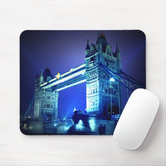London Tower Bridge & Blue Night Mousepad (Mit Mouse)