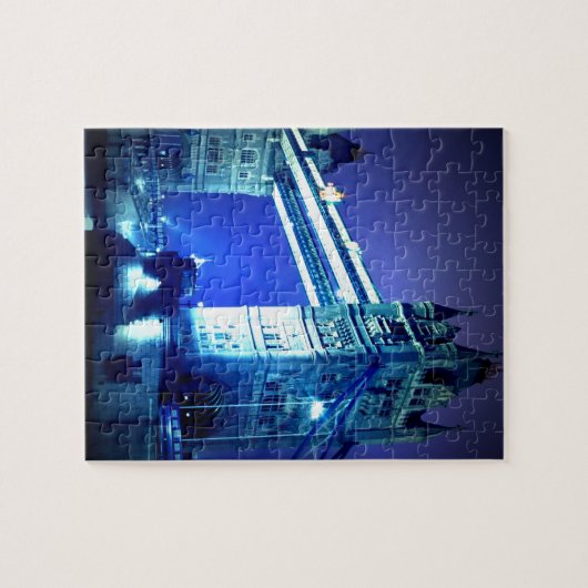London Tower Bridge & Blue Night Puzzle (Horizontal)